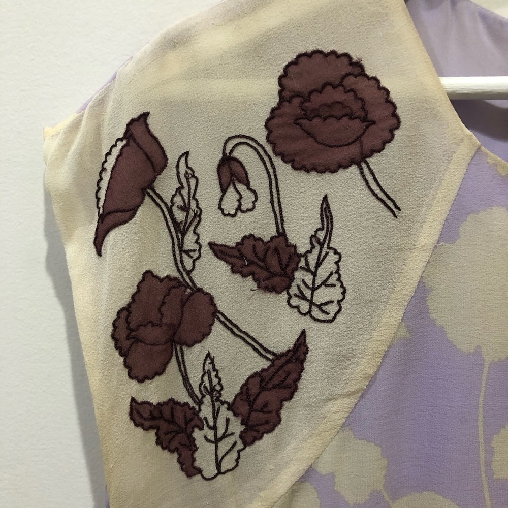 SOLD Anna sui floral shift dress silk sample - Picture 4 of 8